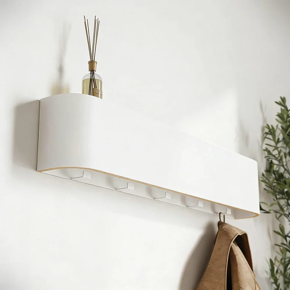 Concealed hook wall rack dimensions, 52.7cm long