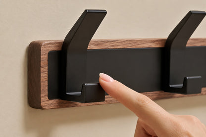 Whare Dual Hook wall-mounted timber coat hook, view 8 — Wood Store NZ