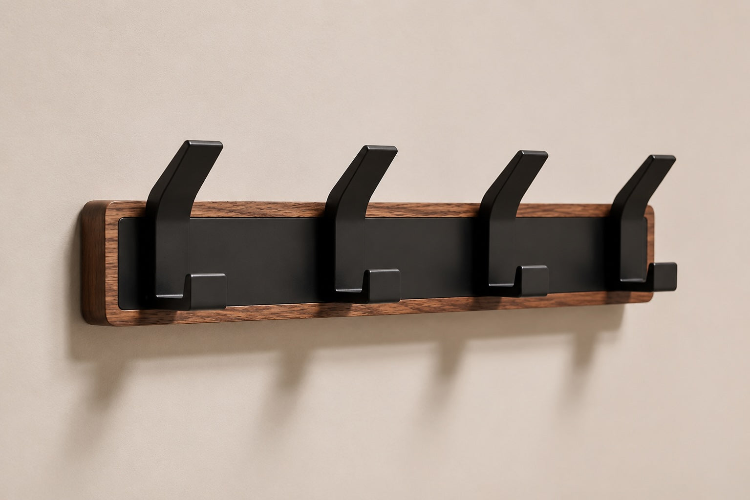 Whare Dual Hook wall-mounted timber coat hook, view 5 — Wood Store NZ