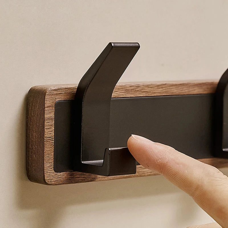 Black Wood Wall Hook