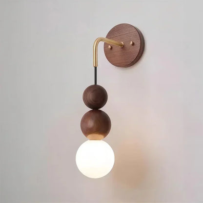 Nordic Glow Wooden Wall Lamp