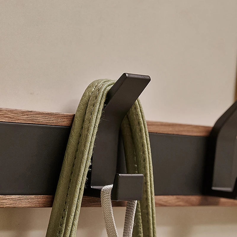 Black Wood Wall Hook