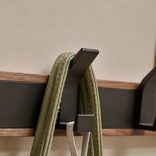 Black Wood Wall Hook